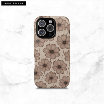 Sepia Bloom - iPhone Case Phone Case-aesthetic phone case-shockproof phone case-cute phone case-designer phone case-elegant phone case-luxury phone case-phone accessories-fashion accessory