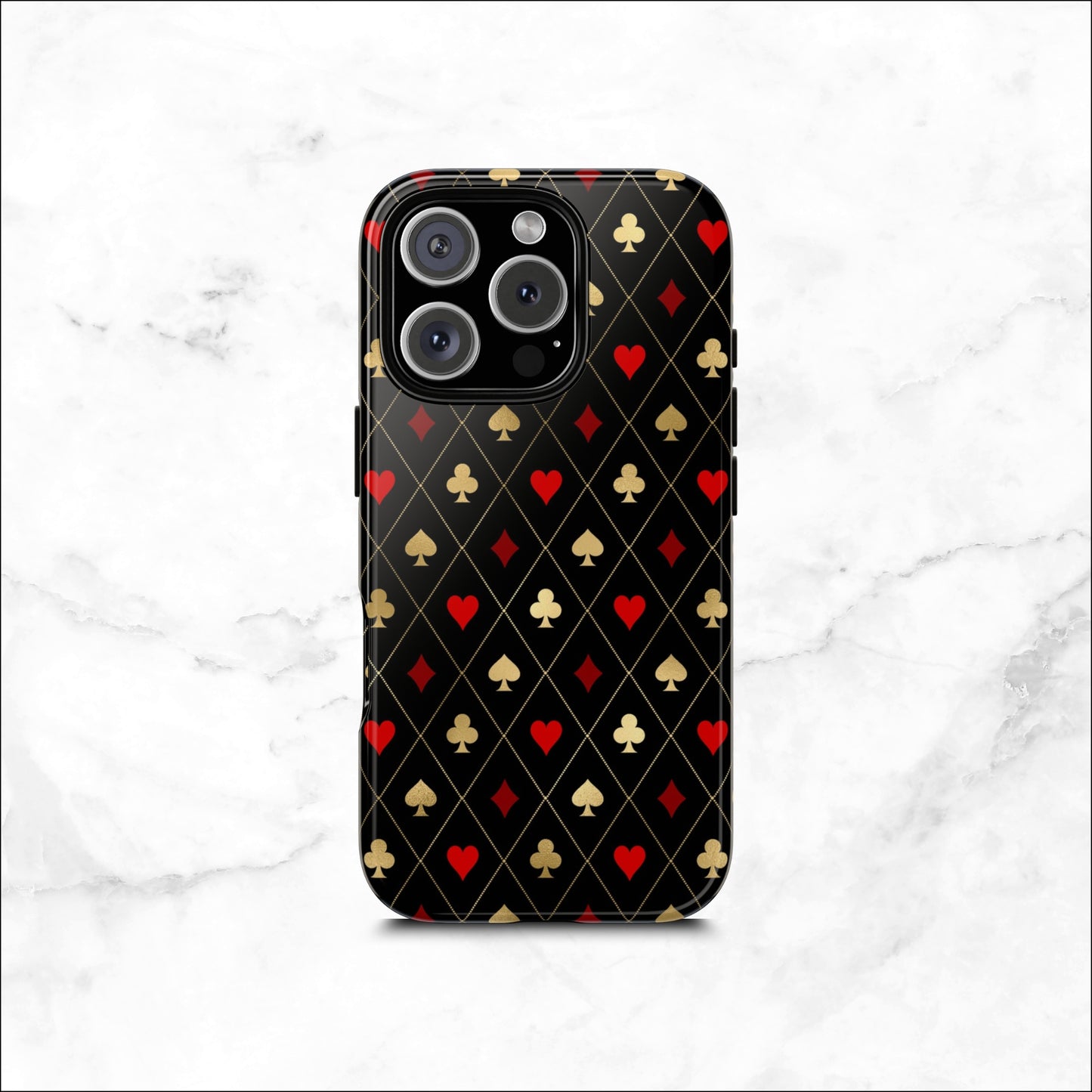 Royal Flush - iPhone Case Phone Case-aesthetic phone case-shockproof phone case-cute phone case-designer phone case-elegant phone case-luxury phone case-phone accessories-fashion accessory