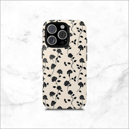 Ghost Rose - iPhone Case Phone Case-aesthetic phone case-shockproof phone case-cute phone case-designer phone case-elegant phone case-luxury phone case-phone accessories-fashion accessory