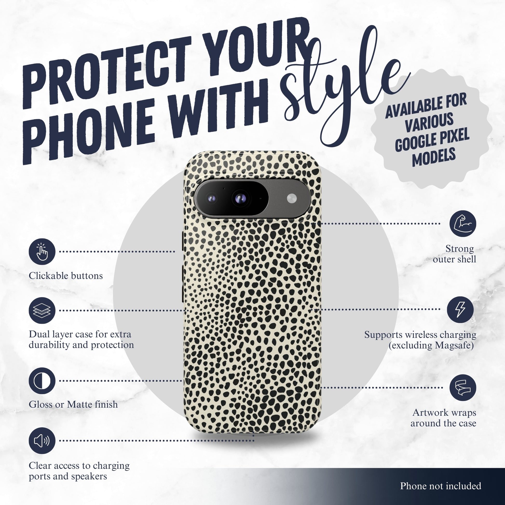 Vanilla Mocha - Google Pixel Case Phone Case-aesthetic phone case-shockproof phone case-cute phone case-designer phone case-elegant phone case-luxury phone case-phone accessories-fashion accessory