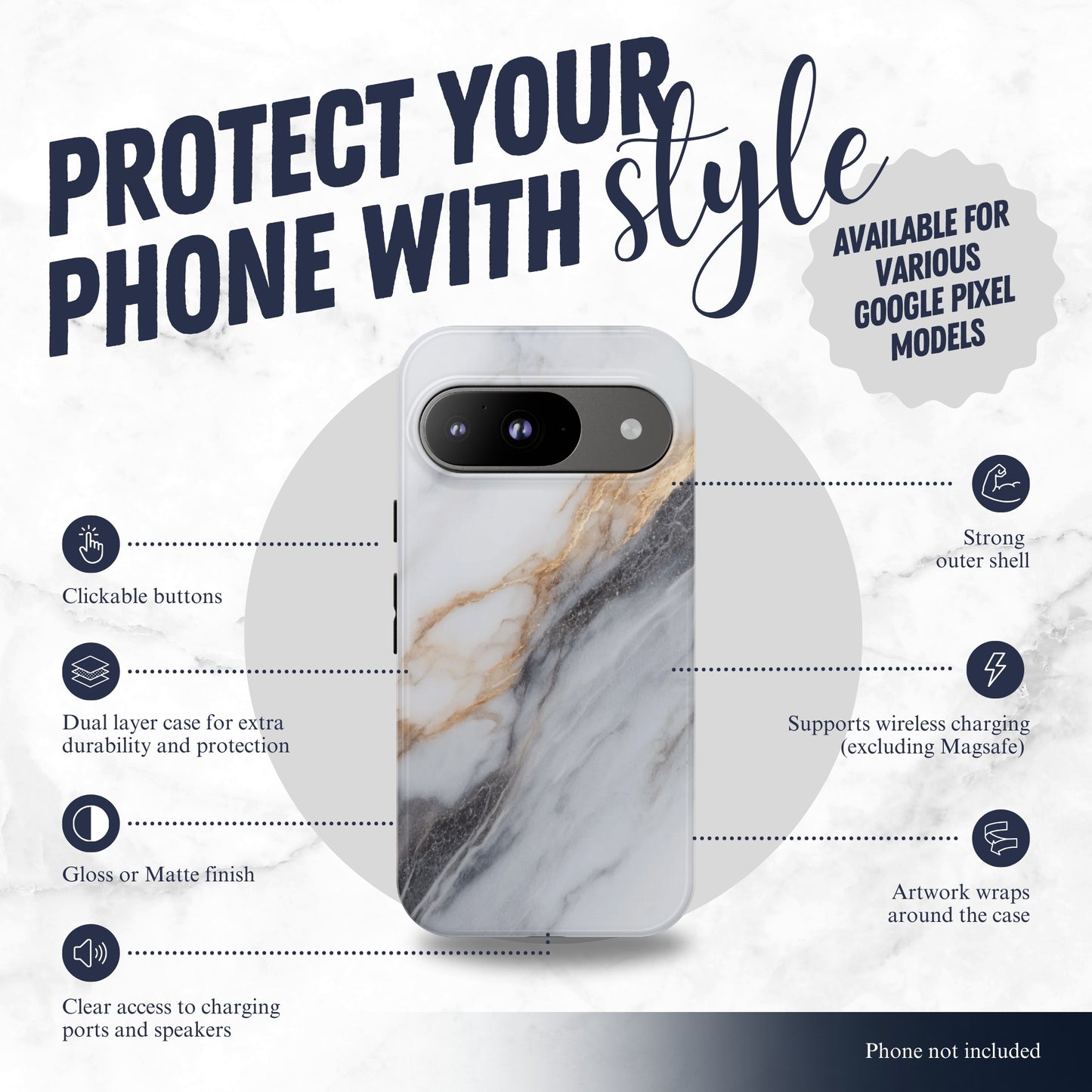 Ivory - Google Pixel Case Phone Case-aesthetic phone case-shockproof phone case-cute phone case-designer phone case-elegant phone case-luxury phone case-phone accessories-fashion accessory