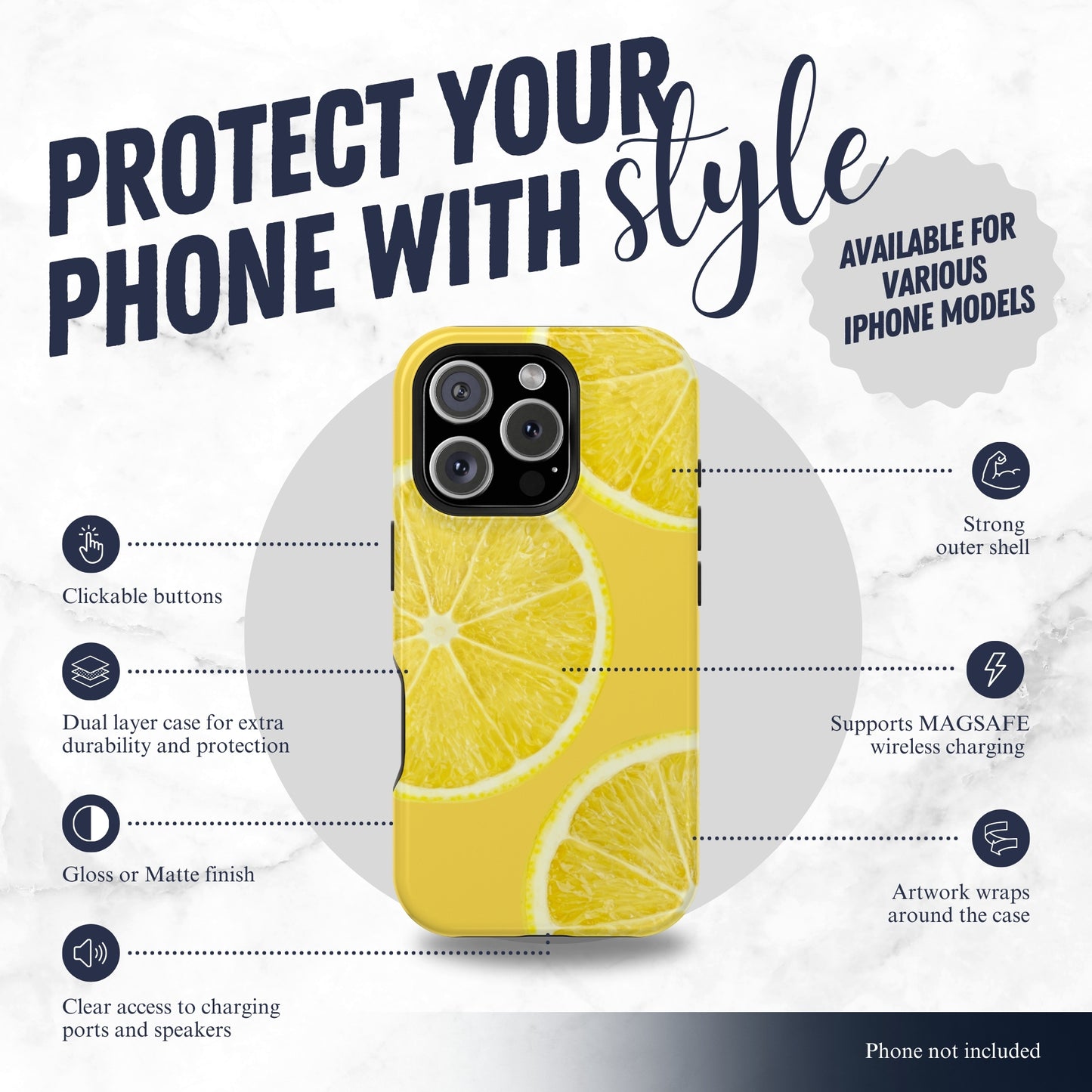 Zesty - Magsafe iPhone Case Phone Case-aesthetic phone case-shockproof phone case-cute phone case-designer phone case-elegant phone case-luxury phone case-phone accessories-fashion accessory