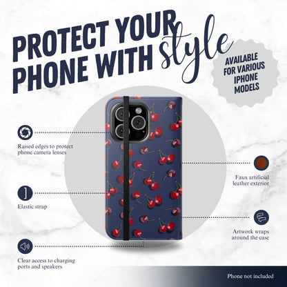 Sweet Tease - iPhone Flip Case Wallet, Leather Folio Case Phone Case-aesthetic phone case-shockproof phone case-cute phone case-designer phone case-elegant phone case-luxury phone case-phone accessories-fashion accessory