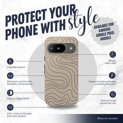 Earth Flow - Google Pixel Case Phone Case-aesthetic phone case-shockproof phone case-cute phone case-designer phone case-elegant phone case-luxury phone case-phone accessories-fashion accessory