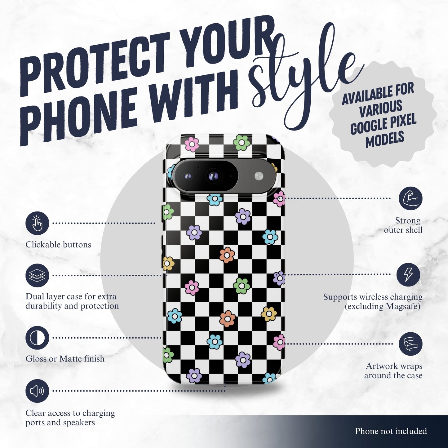 Check Mate - Google Pixel Case Phone Case-aesthetic phone case-shockproof phone case-cute phone case-designer phone case-elegant phone case-luxury phone case-phone accessories-fashion accessory