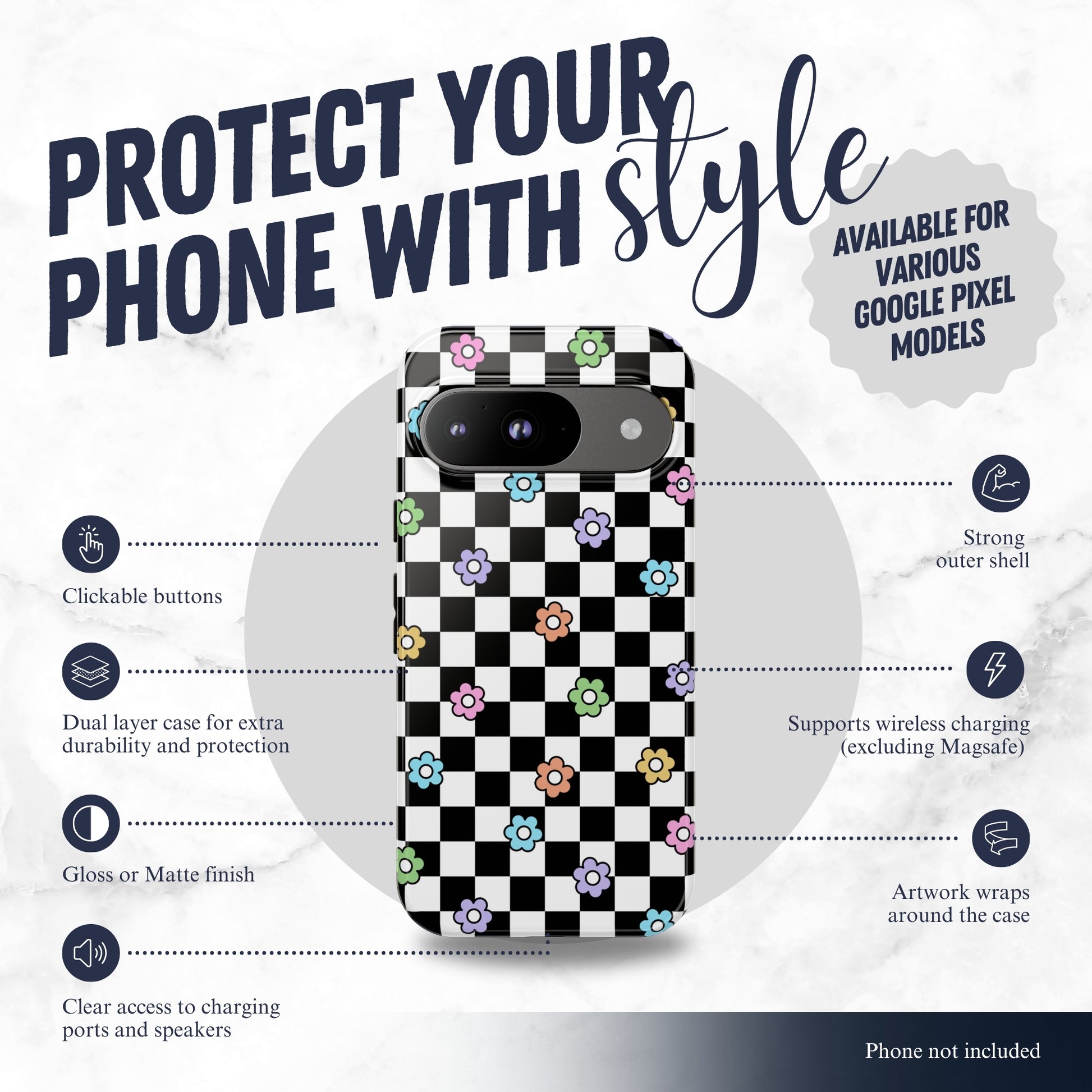 Check Mate - Google Pixel Case Phone Case-aesthetic phone case-shockproof phone case-cute phone case-designer phone case-elegant phone case-luxury phone case-phone accessories-fashion accessory