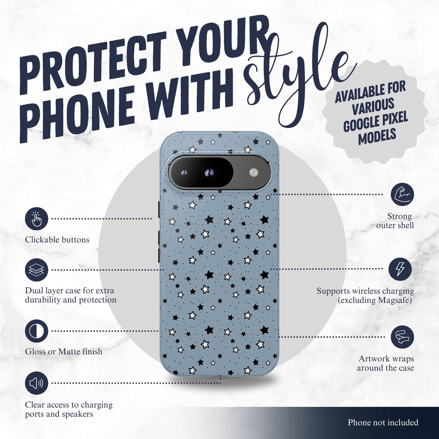 Constellation - Google Pixel Case Phone Case-aesthetic phone case-shockproof phone case-cute phone case-designer phone case-elegant phone case-luxury phone case-phone accessories-fashion accessory
