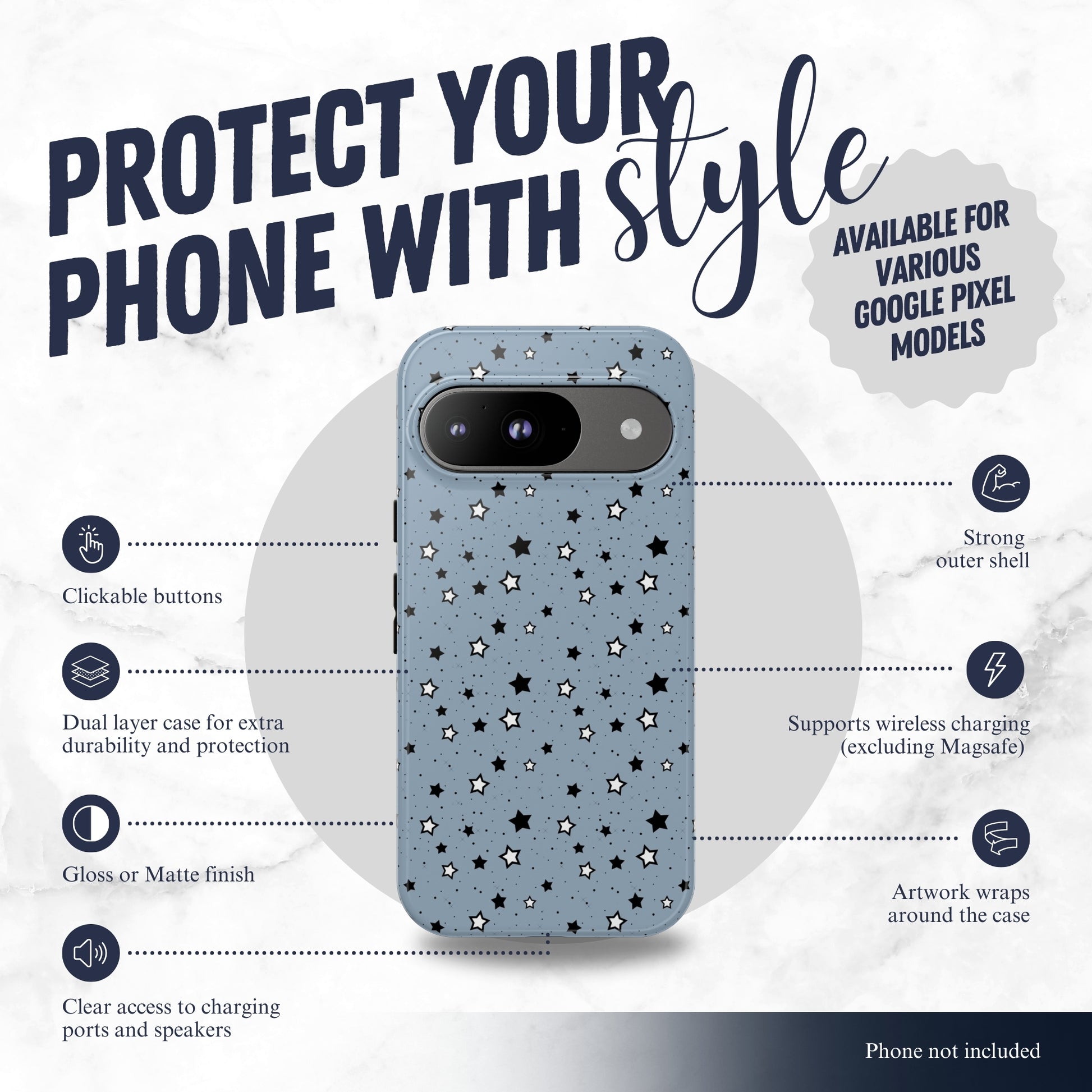 Constellation - Google Pixel Case Phone Case-aesthetic phone case-shockproof phone case-cute phone case-designer phone case-elegant phone case-luxury phone case-phone accessories-fashion accessory