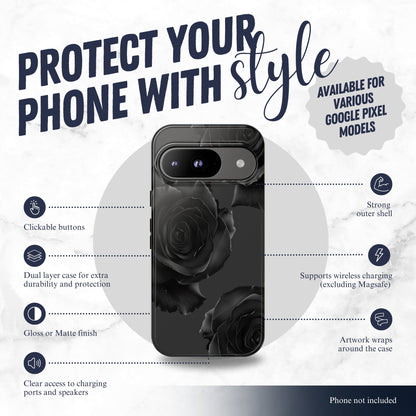 Dark Mystery - Google Pixel Case Phone Case-aesthetic phone case-shockproof phone case-cute phone case-designer phone case-elegant phone case-luxury phone case-phone accessories-fashion accessory
