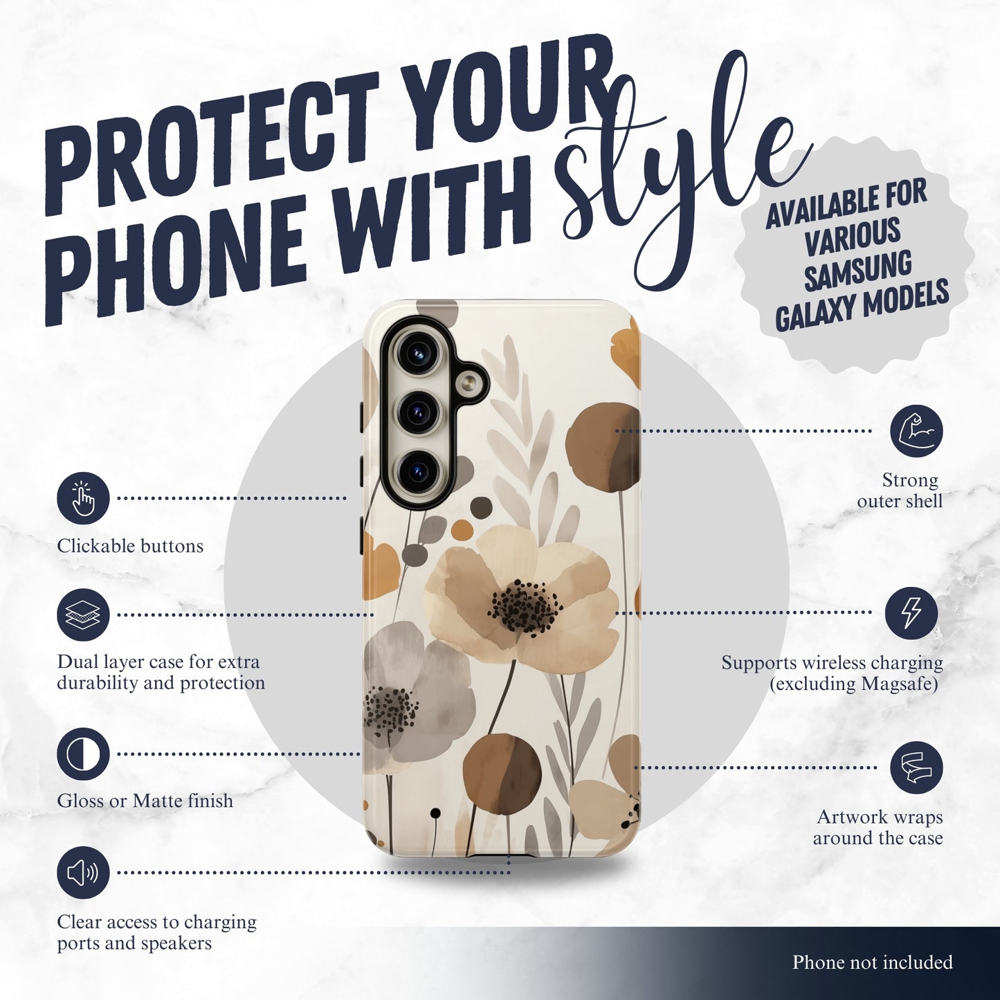 Terranova - Samsung Galaxy Case Phone Case-aesthetic phone case-shockproof phone case-cute phone case-designer phone case-elegant phone case-luxury phone case-phone accessories-fashion accessory