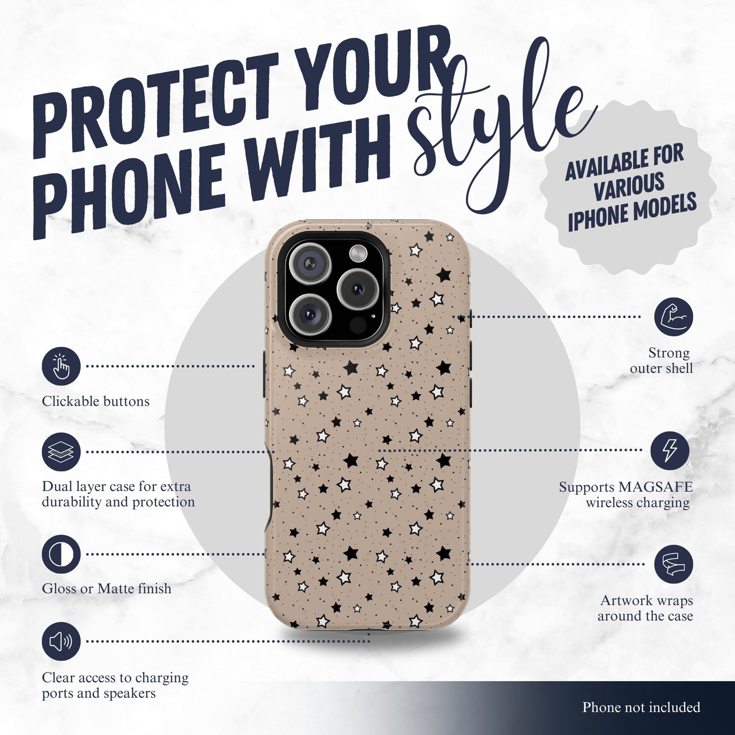 Stargazer - Magsafe iPhone Case Phone Case-aesthetic phone case-shockproof phone case-cute phone case-designer phone case-elegant phone case-luxury phone case-phone accessories-fashion accessory