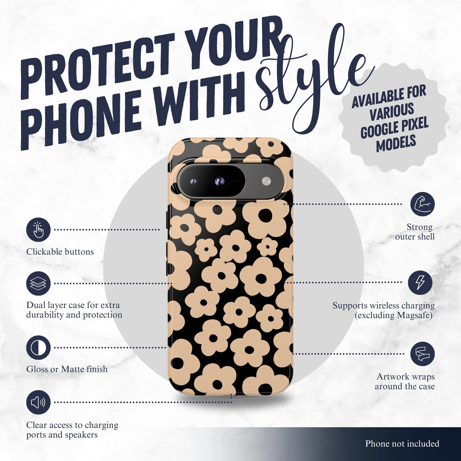 Muse - Google Pixel Case Phone Case-aesthetic phone case-shockproof phone case-cute phone case-designer phone case-elegant phone case-luxury phone case-phone accessories-fashion accessory