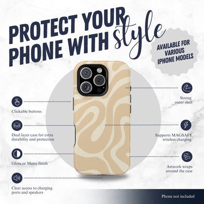 Caramel Twist - Magsafe iPhone Case Phone Case-aesthetic phone case-shockproof phone case-cute phone case-designer phone case-elegant phone case-luxury phone case-phone accessories-fashion accessory