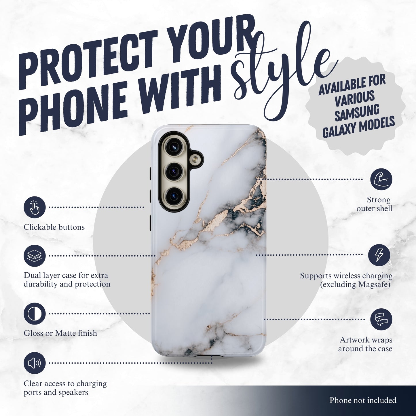 Silk Touch - Samsung Galaxy Case Phone Case-aesthetic phone case-shockproof phone case-cute phone case-designer phone case-elegant phone case-luxury phone case-phone accessories-fashion accessory