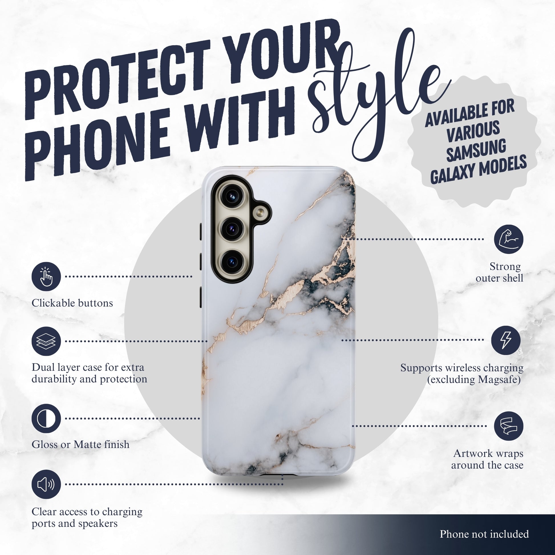 Silk Touch - Samsung Galaxy Case Phone Case-aesthetic phone case-shockproof phone case-cute phone case-designer phone case-elegant phone case-luxury phone case-phone accessories-fashion accessory