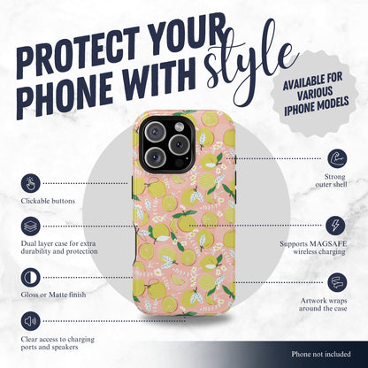 Pink Lemonade - Magsafe iPhone Case Phone Case-aesthetic phone case-shockproof phone case-cute phone case-designer phone case-elegant phone case-luxury phone case-phone accessories-fashion accessory