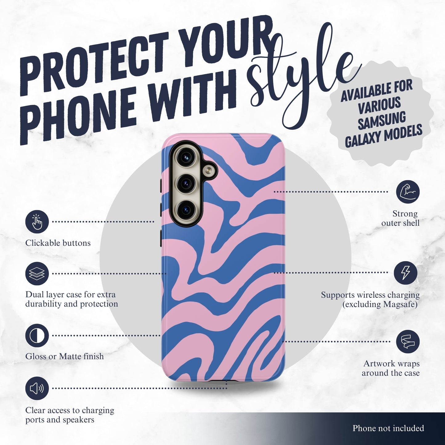 Vibe Check - Samsung Galaxy Case Phone Case-aesthetic phone case-shockproof phone case-cute phone case-designer phone case-elegant phone case-luxury phone case-phone accessories-fashion accessory