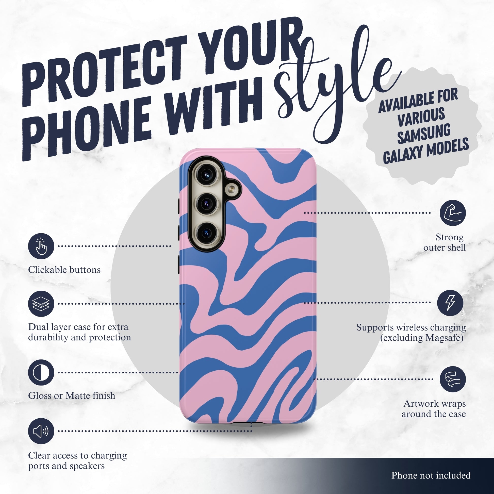 Vibe Check - Samsung Galaxy Case Phone Case-aesthetic phone case-shockproof phone case-cute phone case-designer phone case-elegant phone case-luxury phone case-phone accessories-fashion accessory