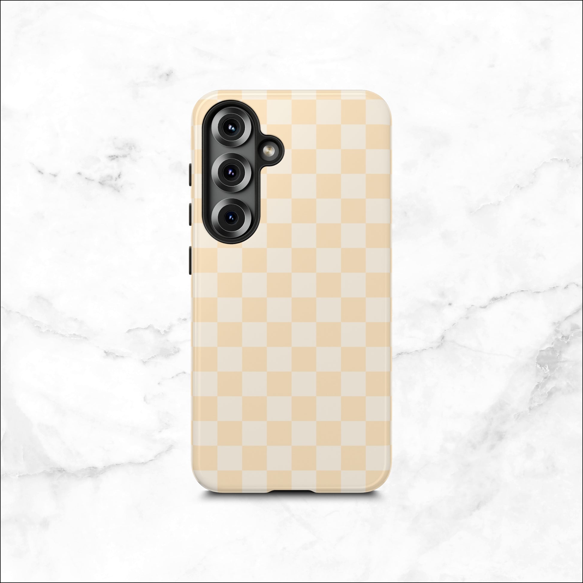 Tan Check - Samsung Galaxy Case Phone Case-aesthetic phone case-shockproof phone case-cute phone case-designer phone case-elegant phone case-luxury phone case-phone accessories-fashion accessory