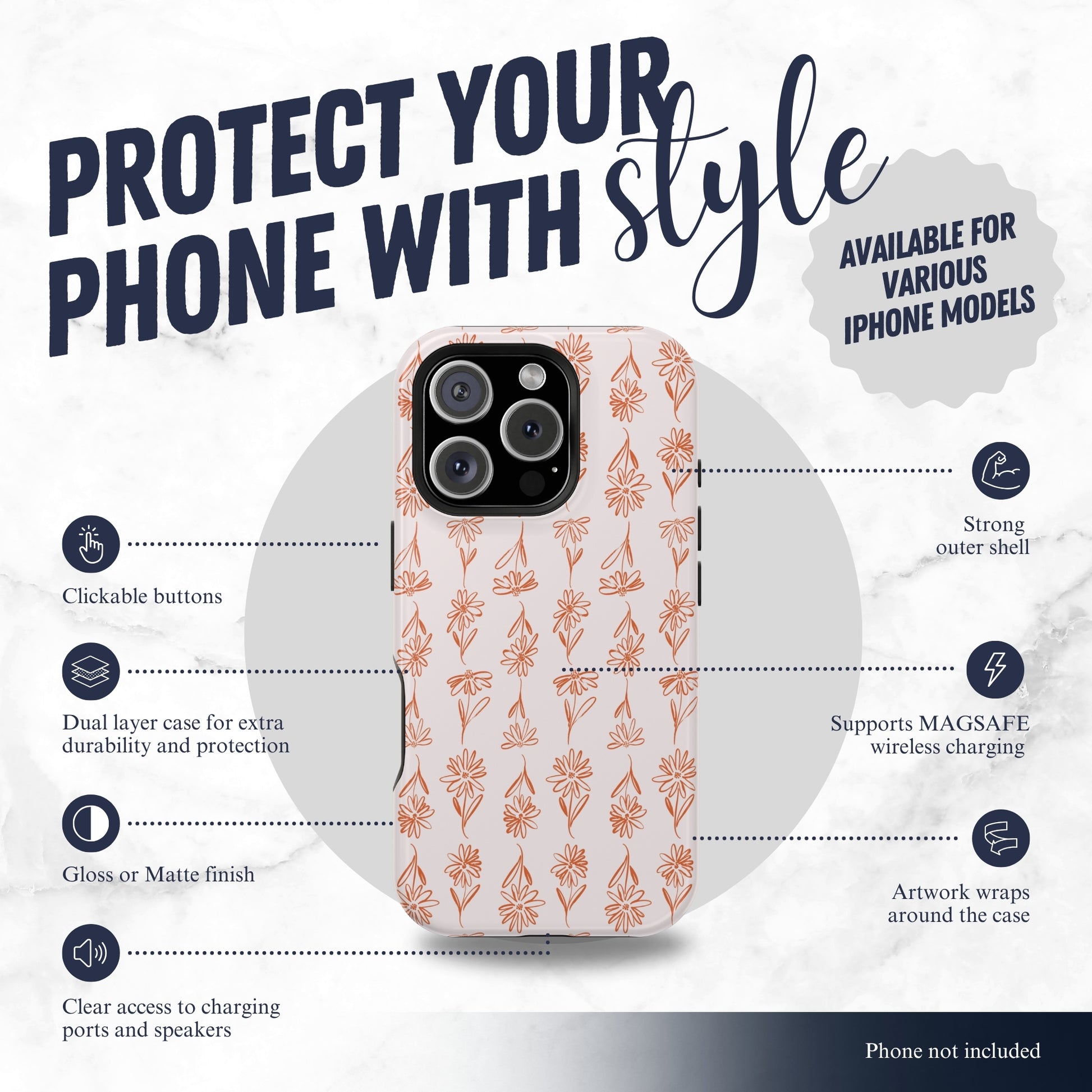 Terracotta - Magsafe iPhone Case Phone Case-aesthetic phone case-shockproof phone case-cute phone case-designer phone case-elegant phone case-luxury phone case-phone accessories-fashion accessory