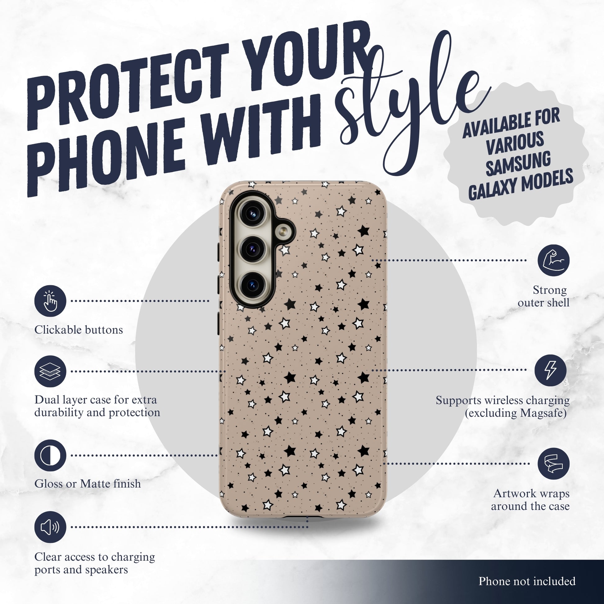 Stargazer - Samsung Galaxy Case Phone Case-aesthetic phone case-shockproof phone case-cute phone case-designer phone case-elegant phone case-luxury phone case-phone accessories-fashion accessory