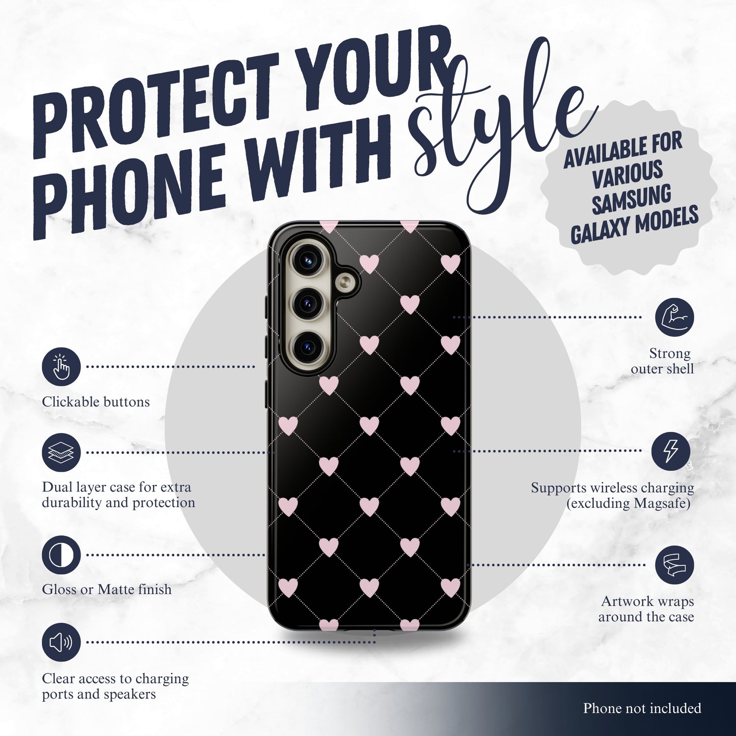 Dark Romance - Samsung Galaxy Case Phone Case-aesthetic phone case-shockproof phone case-cute phone case-designer phone case-elegant phone case-luxury phone case-phone accessories-fashion accessory