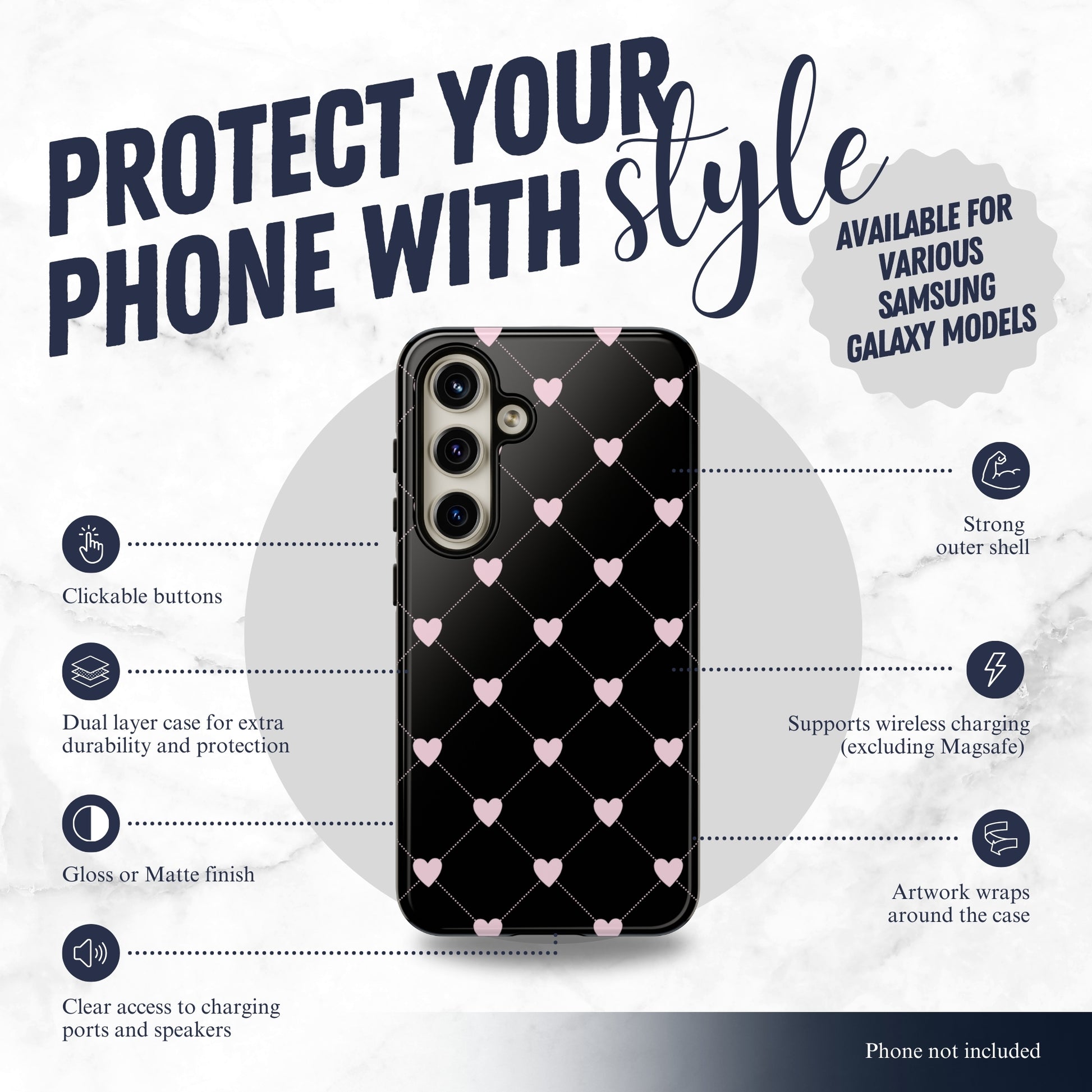 Dark Romance - Samsung Galaxy Case Phone Case-aesthetic phone case-shockproof phone case-cute phone case-designer phone case-elegant phone case-luxury phone case-phone accessories-fashion accessory