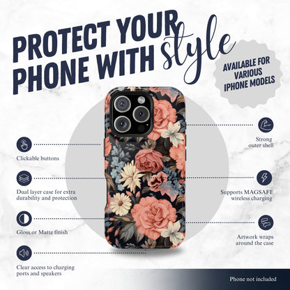 Secret Garden - Magsafe iPhone Case Phone Case-aesthetic phone case-shockproof phone case-cute phone case-designer phone case-elegant phone case-luxury phone case-phone accessories-fashion accessory