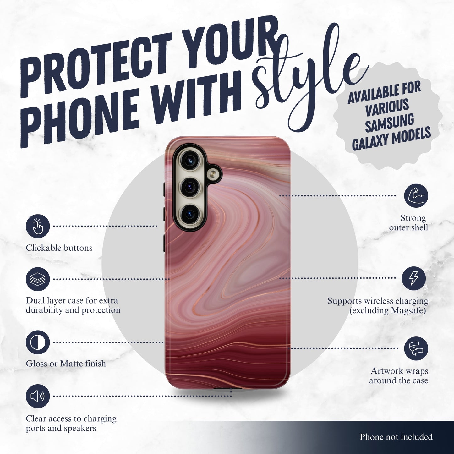 Flow State - Samsung Galaxy Case Phone Case-aesthetic phone case-shockproof phone case-cute phone case-designer phone case-elegant phone case-luxury phone case-phone accessories-fashion accessory