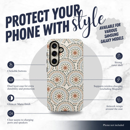 Mandala Rhythm - Samsung Galaxy Case Phone Case-aesthetic phone case-shockproof phone case-cute phone case-designer phone case-elegant phone case-luxury phone case-phone accessories-fashion accessory