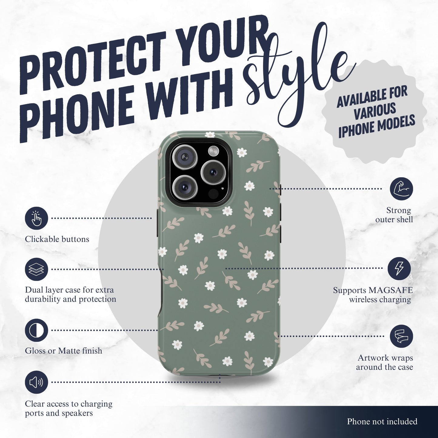 Sage - Magsafe iPhone Case Phone Case-aesthetic phone case-shockproof phone case-cute phone case-designer phone case-elegant phone case-luxury phone case-phone accessories-fashion accessory
