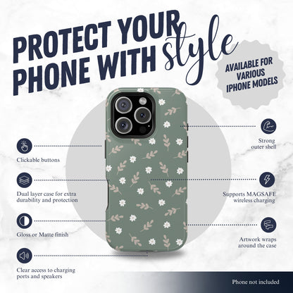Sage - Magsafe iPhone Case Phone Case-aesthetic phone case-shockproof phone case-cute phone case-designer phone case-elegant phone case-luxury phone case-phone accessories-fashion accessory