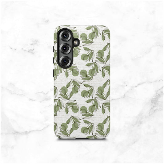 Olive Branch - Samsung Galaxy Case Phone Case-aesthetic phone case-shockproof phone case-cute phone case-designer phone case-elegant phone case-luxury phone case-phone accessories-fashion accessory