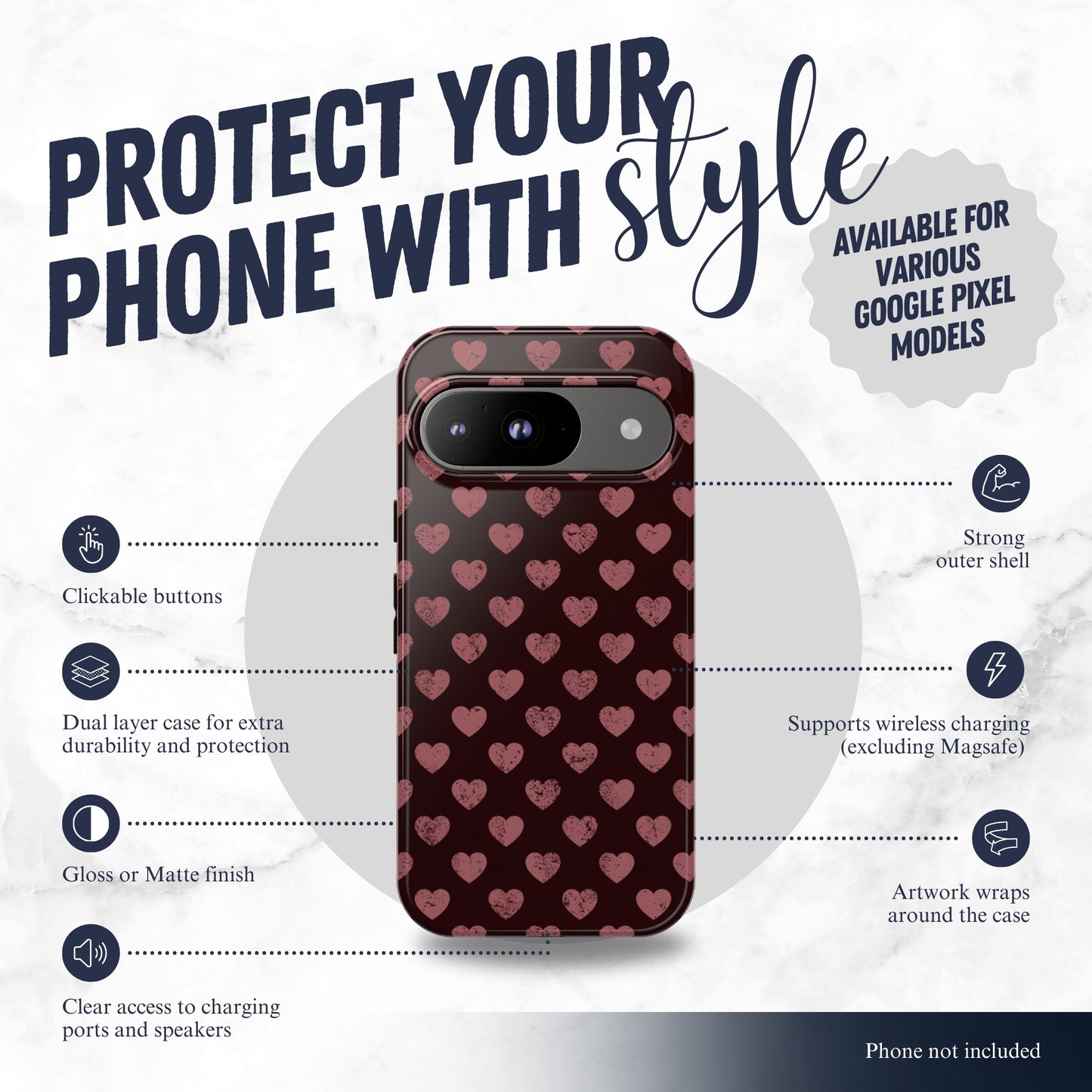 Velvet Vow - Google Pixel Case Phone Case-aesthetic phone case-shockproof phone case-cute phone case-designer phone case-elegant phone case-luxury phone case-phone accessories-fashion accessory
