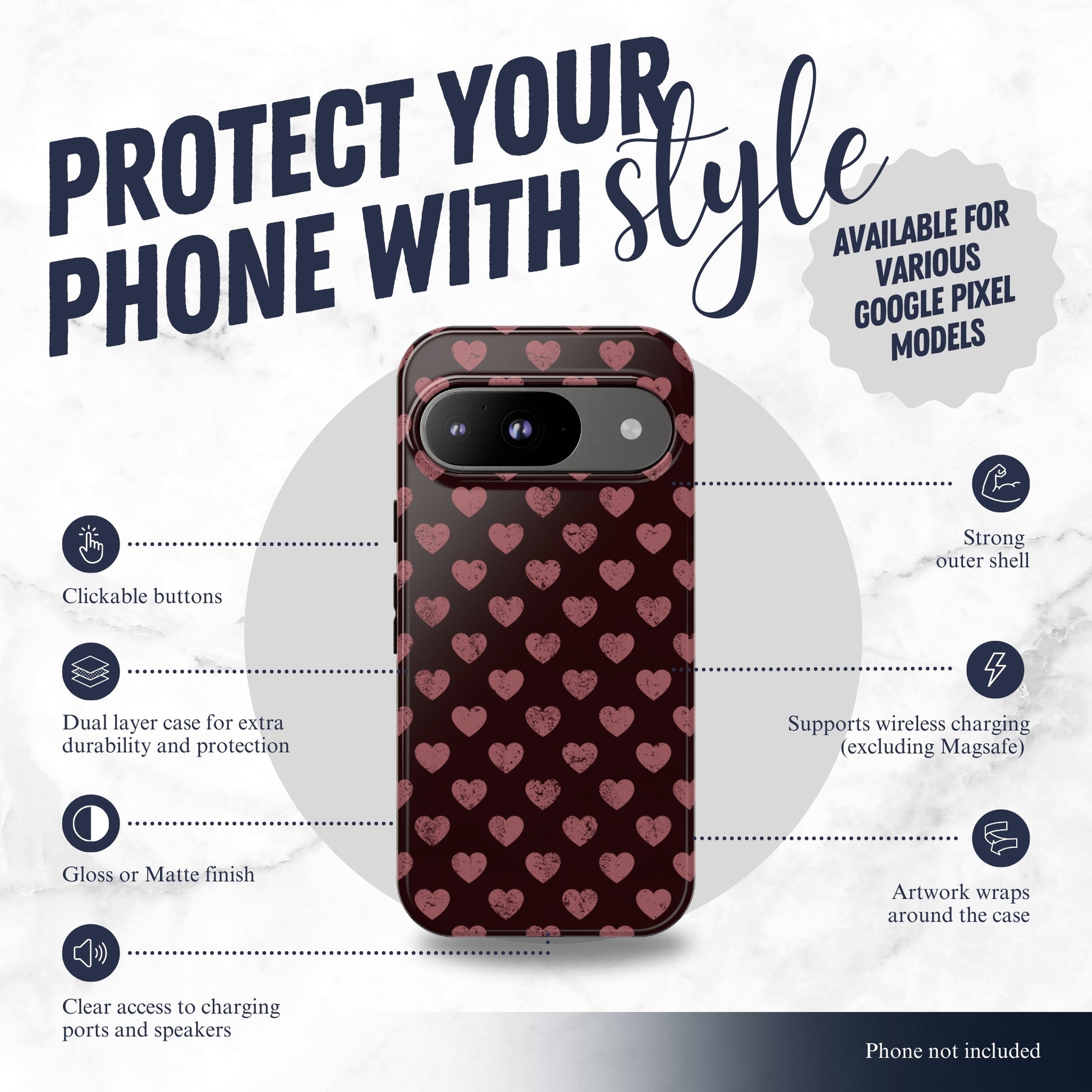 Velvet Vow - Google Pixel Case Phone Case-aesthetic phone case-shockproof phone case-cute phone case-designer phone case-elegant phone case-luxury phone case-phone accessories-fashion accessory