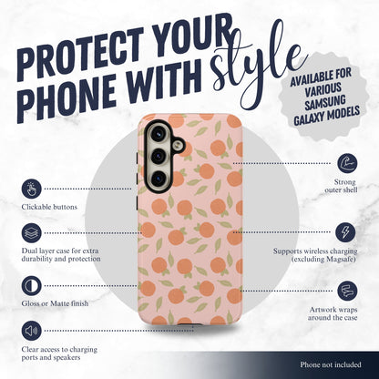 Orange Harvest - Samsung Galaxy Case Phone Case-aesthetic phone case-shockproof phone case-cute phone case-designer phone case-elegant phone case-luxury phone case-phone accessories-fashion accessory