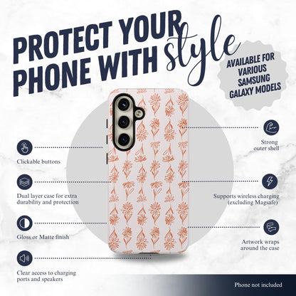 Terracotta - Samsung Galaxy Case Phone Case-aesthetic phone case-shockproof phone case-cute phone case-designer phone case-elegant phone case-luxury phone case-phone accessories-fashion accessory