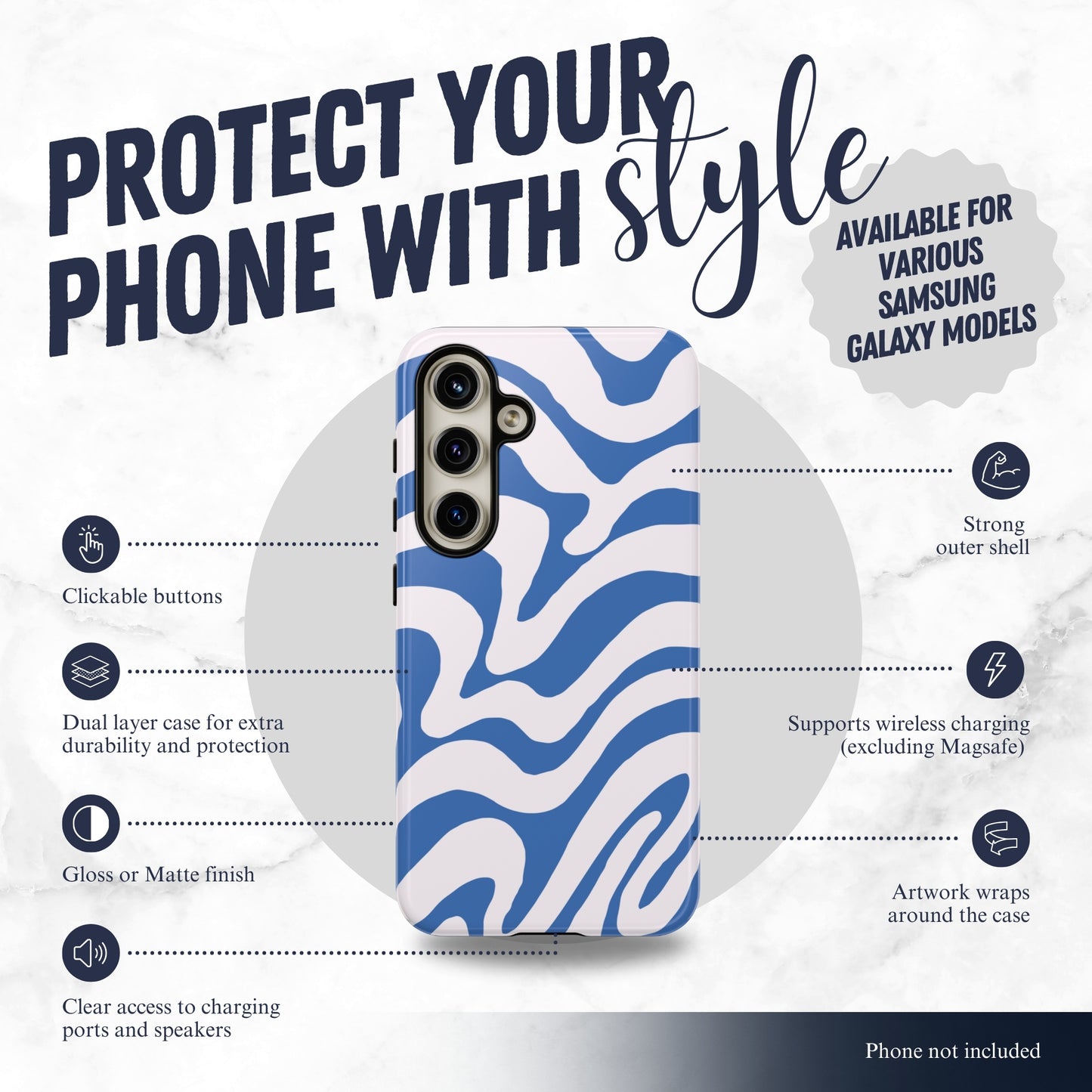 Wave Rider - Samsung Galaxy Case Phone Case-aesthetic phone case-shockproof phone case-cute phone case-designer phone case-elegant phone case-luxury phone case-phone accessories-fashion accessory