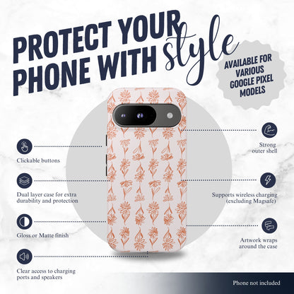 Terracotta - Google Pixel Case Phone Case-aesthetic phone case-shockproof phone case-cute phone case-designer phone case-elegant phone case-luxury phone case-phone accessories-fashion accessory
