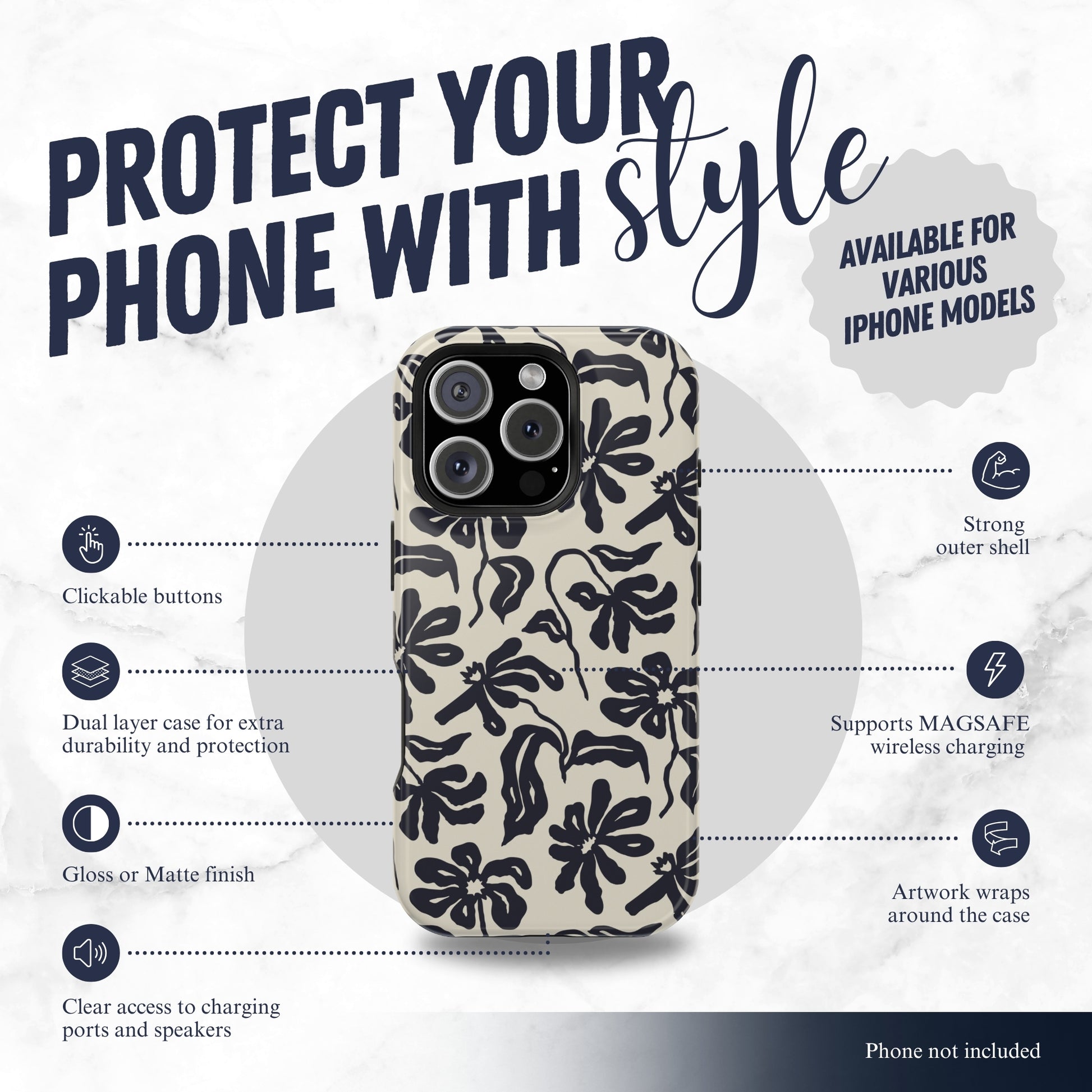 Ink - Magsafe iPhone Case Phone Case-aesthetic phone case-shockproof phone case-cute phone case-designer phone case-elegant phone case-luxury phone case-phone accessories-fashion accessory