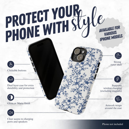Frosted Toile - iPhone Case Phone Case-aesthetic phone case-shockproof phone case-cute phone case-designer phone case-elegant phone case-luxury phone case-phone accessories-fashion accessory