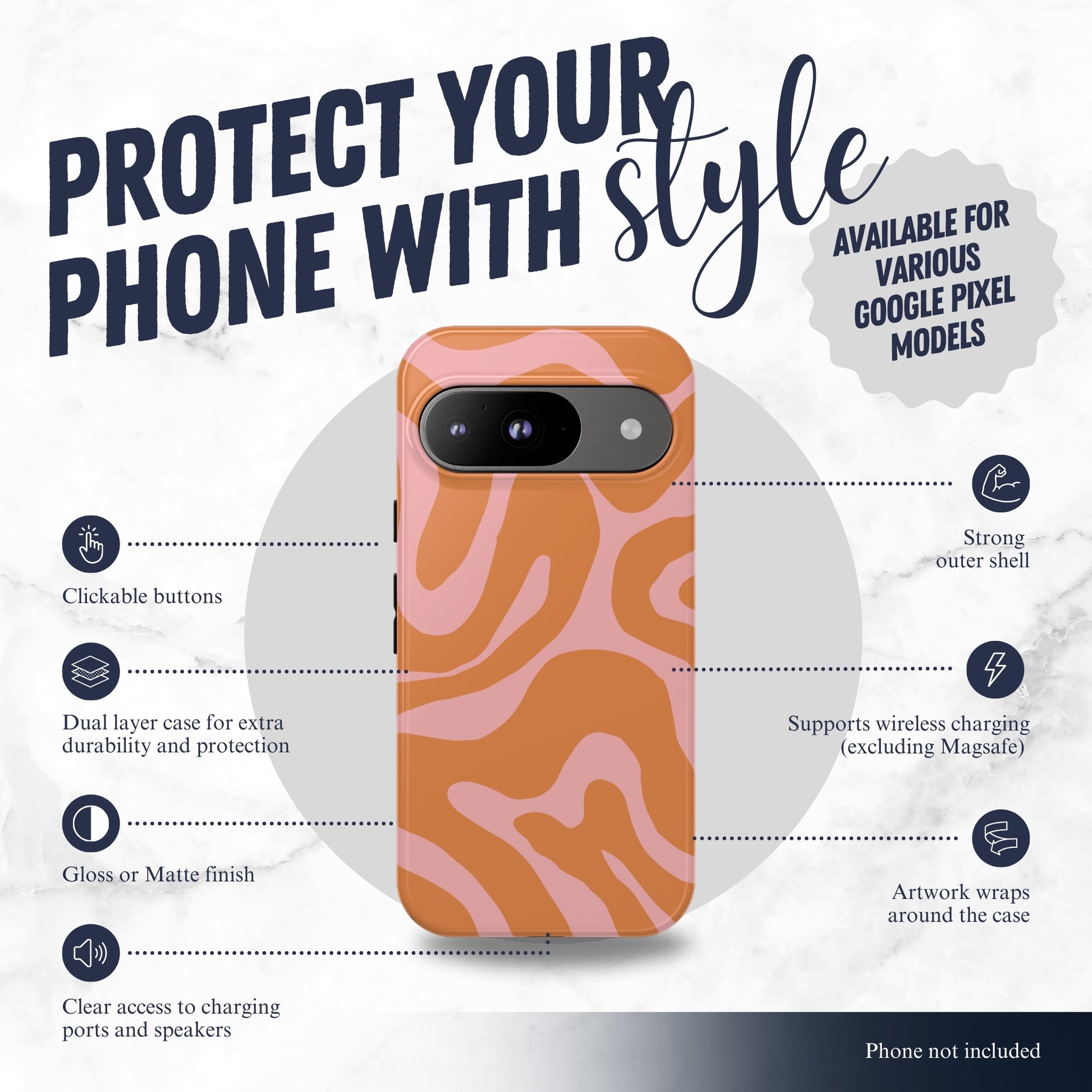 Downtown Groove - Google Pixel Case Phone Case-aesthetic phone case-shockproof phone case-cute phone case-designer phone case-elegant phone case-luxury phone case-phone accessories-fashion accessory