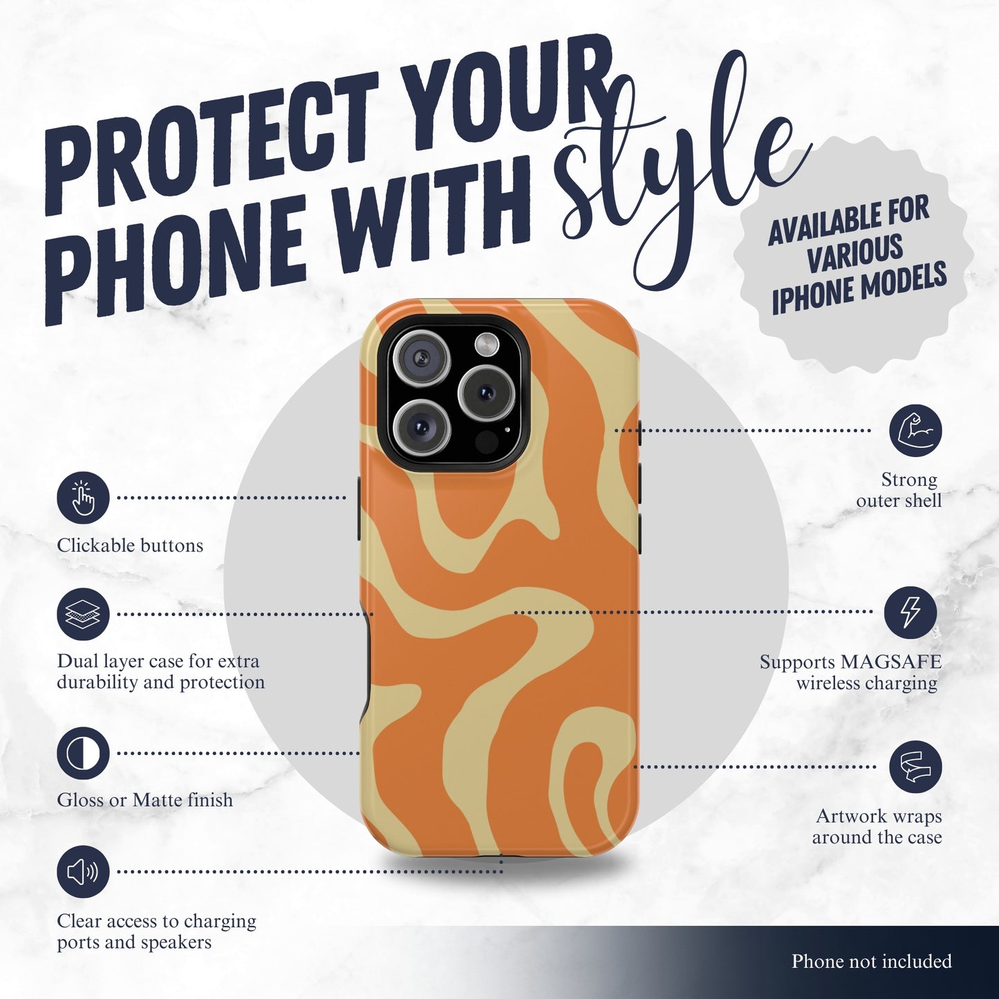 Marmalade Mellow - Magsafe iPhone Case Phone Case-aesthetic phone case-shockproof phone case-cute phone case-designer phone case-elegant phone case-luxury phone case-phone accessories-fashion accessory