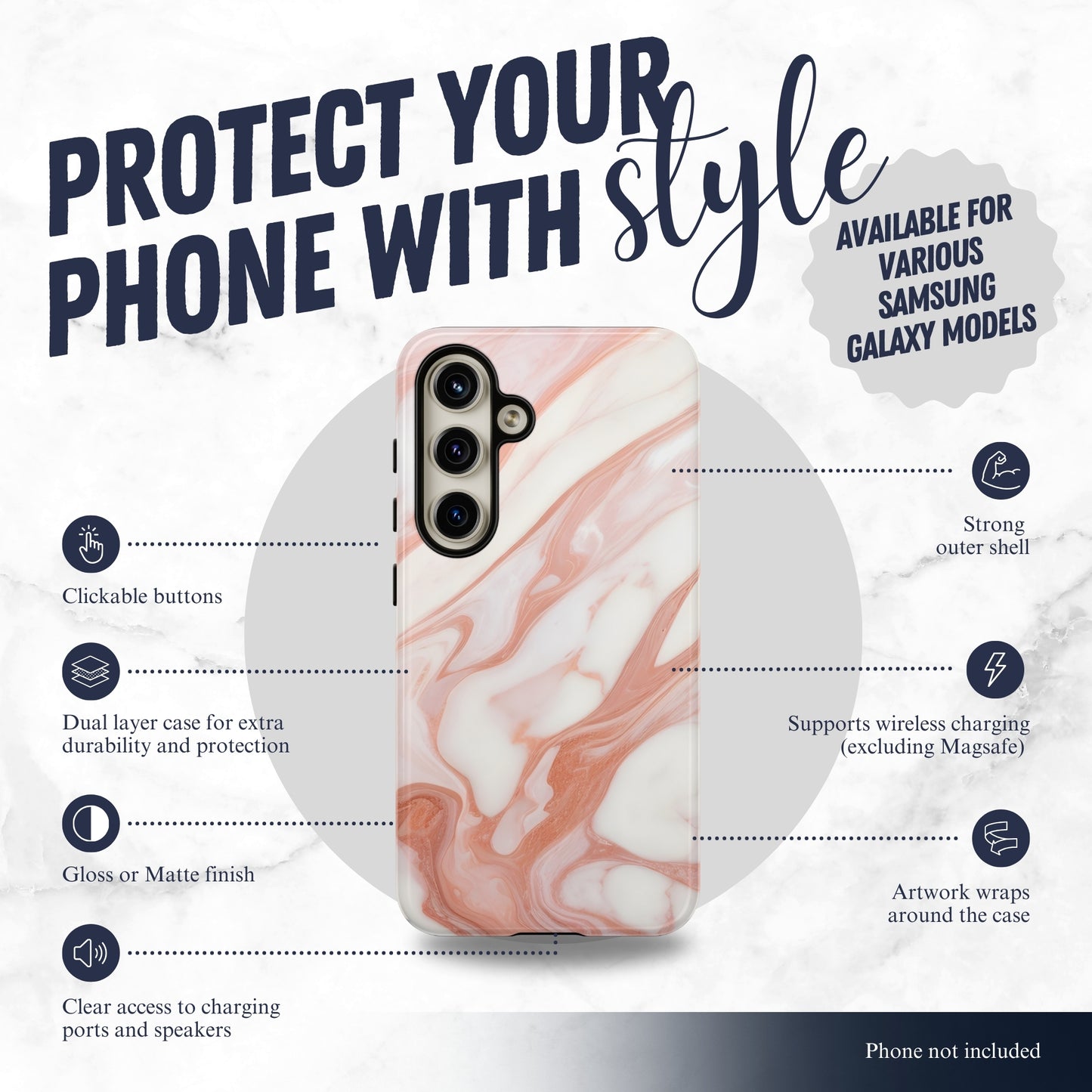 Dream Phase - Samsung Galaxy Case Phone Case-aesthetic phone case-shockproof phone case-cute phone case-designer phone case-elegant phone case-luxury phone case-phone accessories-fashion accessory