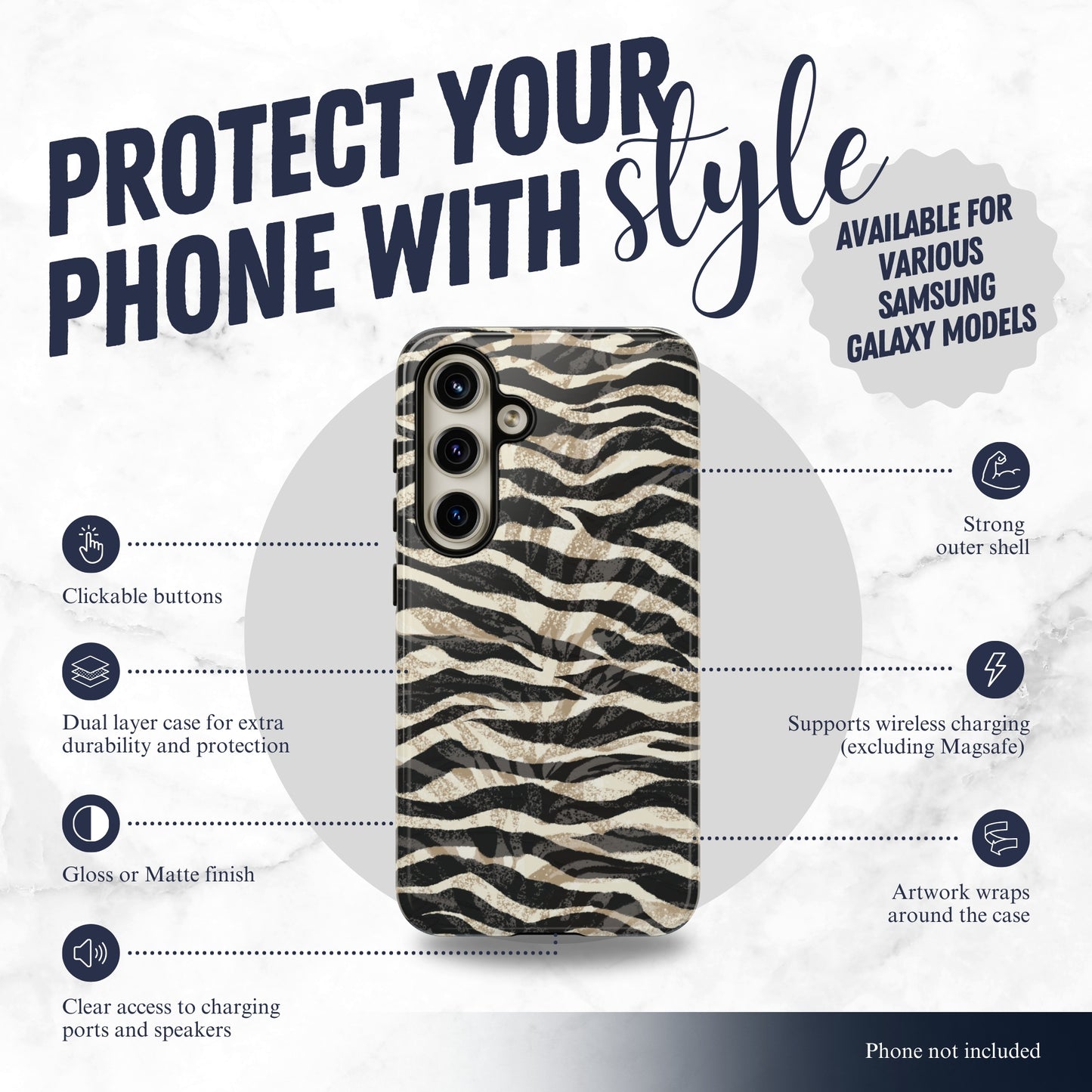 Shadow Play - Samsung Galaxy Case Phone Case-aesthetic phone case-shockproof phone case-cute phone case-designer phone case-elegant phone case-luxury phone case-phone accessories-fashion accessory