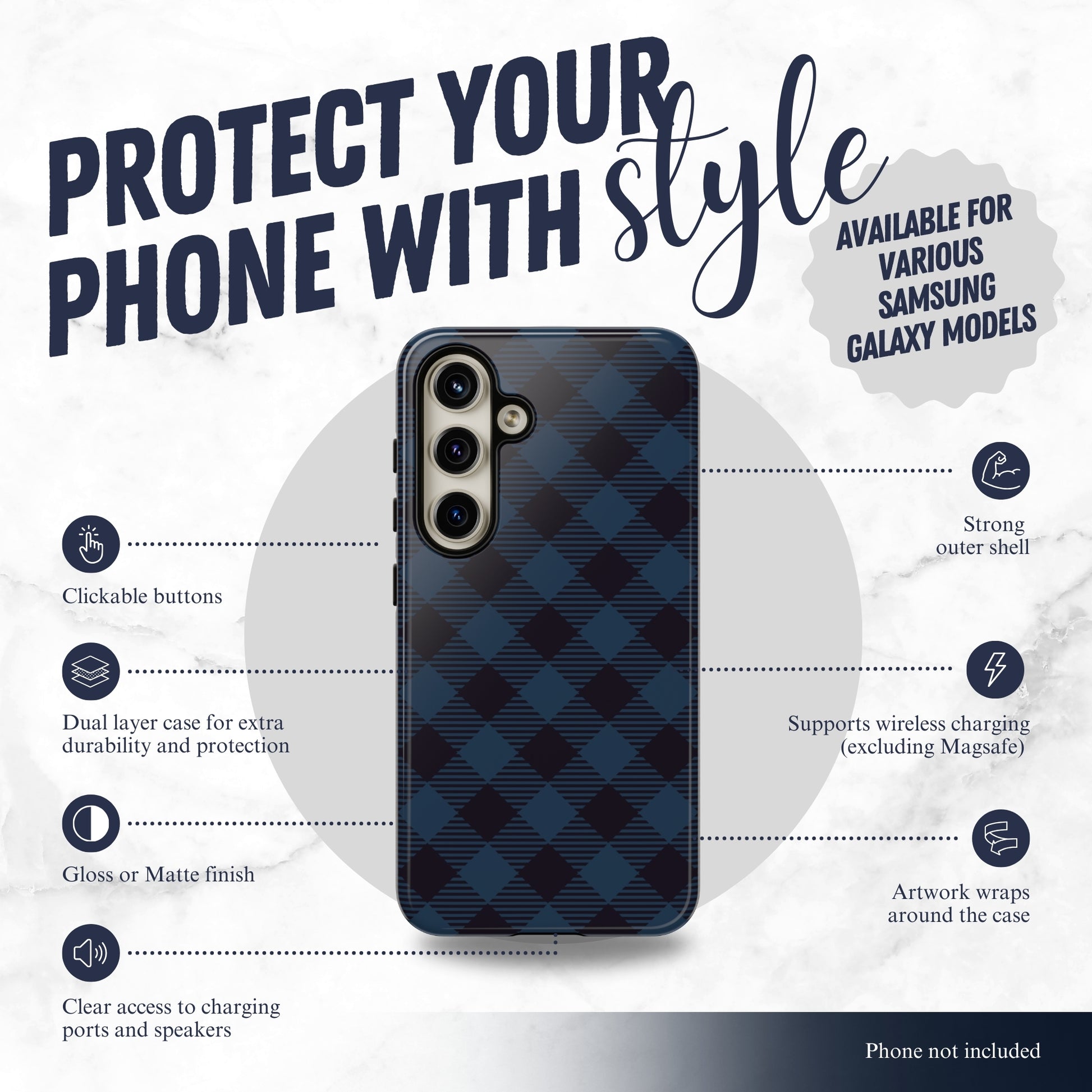 Denim Jeans - Samsung Galaxy Case Phone Case-aesthetic phone case-shockproof phone case-cute phone case-designer phone case-elegant phone case-luxury phone case-phone accessories-fashion accessory
