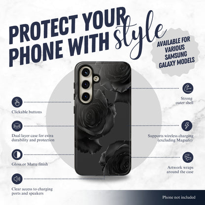 Dark Mystery - Samsung Galaxy Case Phone Case-aesthetic phone case-shockproof phone case-cute phone case-designer phone case-elegant phone case-luxury phone case-phone accessories-fashion accessory