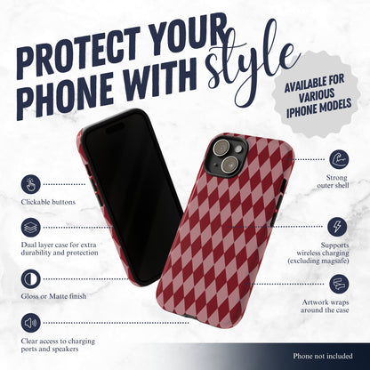 Cherry Jester - iPhone Case Phone Case-aesthetic phone case-shockproof phone case-cute phone case-designer phone case-elegant phone case-luxury phone case-phone accessories-fashion accessory