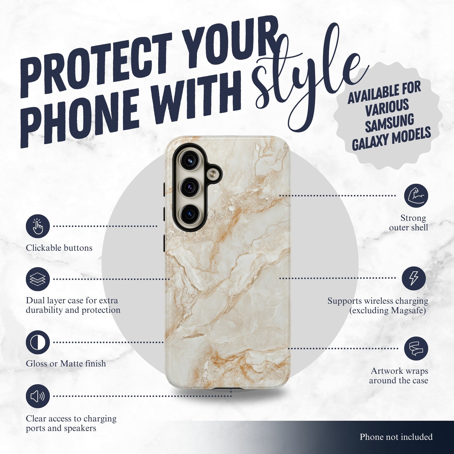 Sandstone - Samsung Galaxy Case Phone Case-aesthetic phone case-shockproof phone case-cute phone case-designer phone case-elegant phone case-luxury phone case-phone accessories-fashion accessory