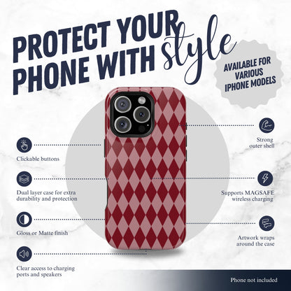 Cherry Jester - Magsafe iPhone Case Phone Case-aesthetic phone case-shockproof phone case-cute phone case-designer phone case-elegant phone case-luxury phone case-phone accessories-fashion accessory